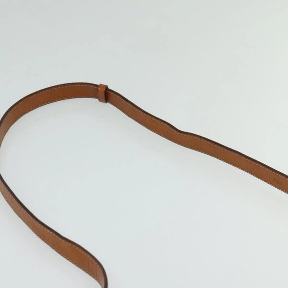 CELINE Macadam Canvas Shoulder Bag PVC Leather Brown Gold Auth 121435 - Picture 9 of 16